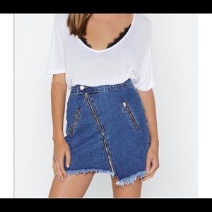 Nasty Gal Denim Skirt